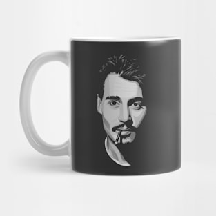 Johnny Depp Silhouette Mug